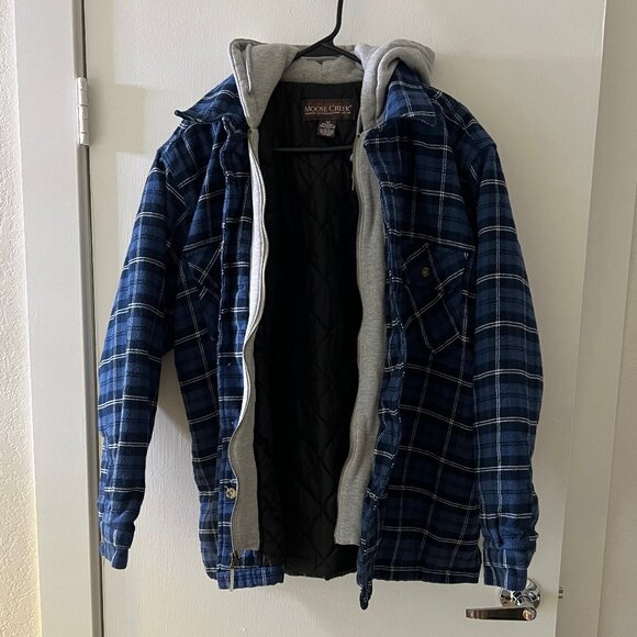 Vintage Quilted Sweatshirt Flannel Jacket - Picture 4 of 8